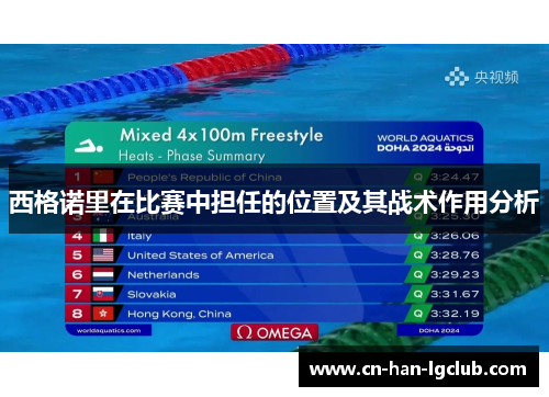西格诺里在比赛中担任的位置及其战术作用分析